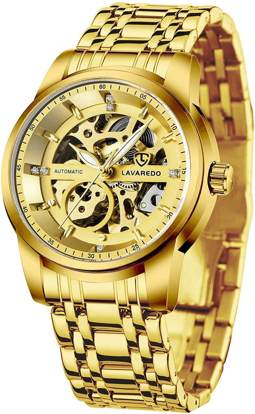 A  Watches for Man Automatic Mechanical Watches Self Winding Man Watch with Stainless Steel Strap Business Watches Gift for Men