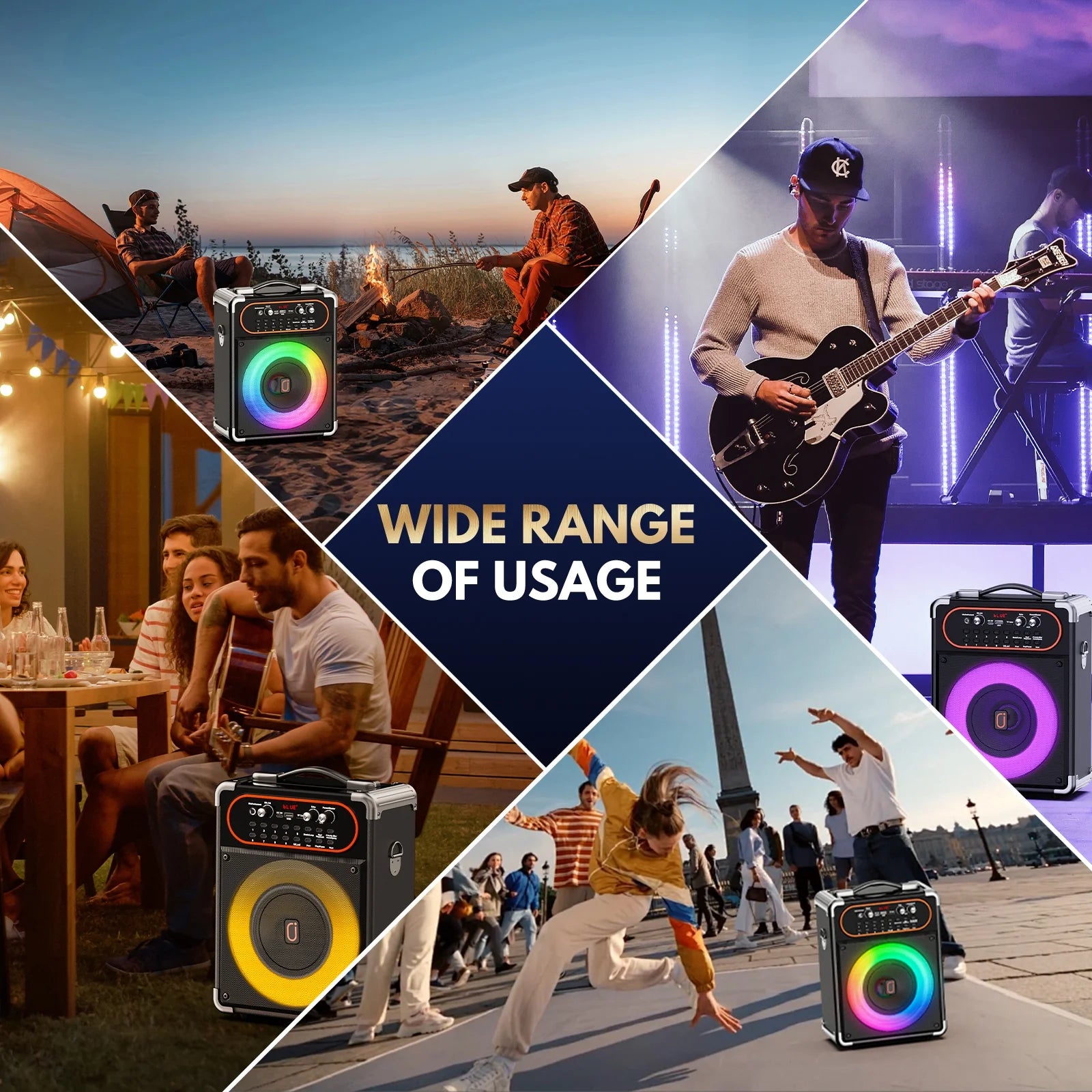 Karaoke Machine for Adults, Home Karaoke Speaker System with 2 Microphones, Portable Bluetooth Speaker with DJ Lights, Reverb Adjustment, S68